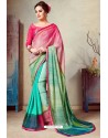 Multi Colour Designer Printed Casual Georgette Sari