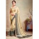 Beige Designer Printed Casual Georgette Sari