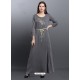 Grey Partywear Designer Hand Embroidered Fancy Kurti