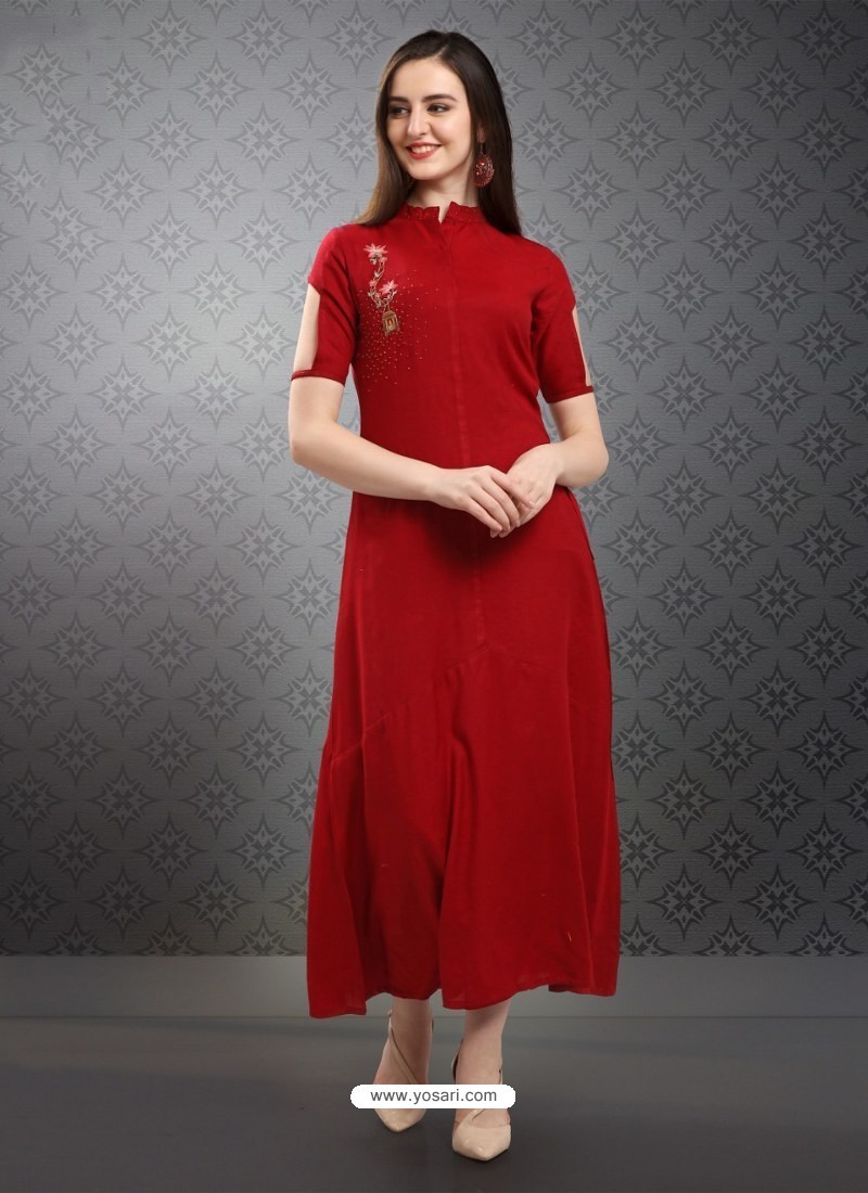 Size 44,46 Hand embroidered Rayon kurti - Lt Green – VIKA Boutique-nlmtdanang.com.vn
