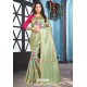 Sea Green Designer Art Silk Party Wear Sari