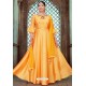 Yellow Latest Embroidered Designer Anarkali Suit