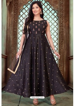 Carbon Latest Embroidered Designer Anarkali Suit