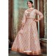 Light Beige Latest Embroidered Designer Anarkali Suit