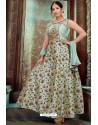 Sea Green Latest Embroidered Designer Anarkali Suit