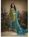 Green Designer Embroidered Punjabi Patiala Suit