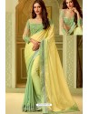 Lemon Fancy Designer Party Wear Sari