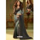 Grey Fancy Designer Party Wear Sari