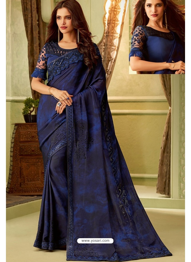 Navy Blue Saree - Buy Trendy Navy Blue Saree Online in India | Myntra