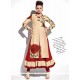 Radiant Red And Beige Georgette Anarkali Salwar Suit