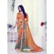 Orange Designer Casual Wear Khushi BrassoﾠSari