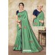 Jade Green Latest Designer Party Wear Sari