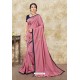 Pink Latest Designer Party Wear Sari