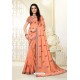 Light Orange Latest Designer Party Wear Sari