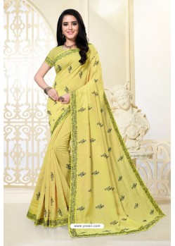 Lemon Latest Designer Party Wear Sari
