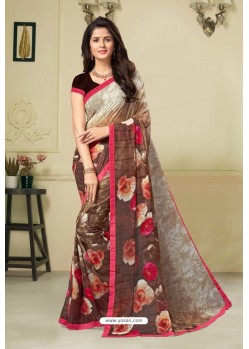 Multi Colour Latest Designer Party Wear Sari