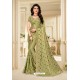 Green Latest Designer Party Wear Sari