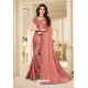 Old Rose Latest Designer Party Wear Sari