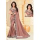 Old Rose Latest Designer Party Wear Sari