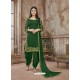 Forest Green Embroidered Party Wear Punjabi Patiala Suits