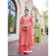 Light Red Heavy Designer Party Wear Palazzo Salwar Suit