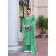 Jade Green Heavy Designer Party Wear Palazzo Salwar Suit