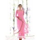 Fashionable Pure Georgette Pink Embroidered Work Salwar Suit