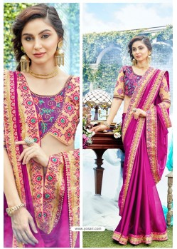 Rani Fancy Designer Party Wear Rangoli Silk Sari