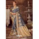 Grey Fancy Designer Party Wear Art Silk Sari