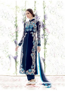 Glamorous Pure Georgette Blue Salwar Suit