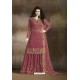 Old Rose Heavy Designer Party Wear Sharara Salwar Suit