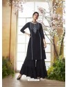 Carbon Designer Embroidered Rayon Readymade Sharara Salwar Suit