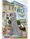 Grey Latest Designer Party Wear Georgette Sari