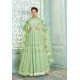 Sea Green Heavy Faux Georgette Designer Anarkali Suit