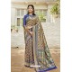 Dark Blue Designer Classic Art Silk Sari