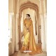 Mustard Designer Fancy Party Wear Georgette Sari