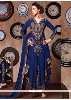 Tiptop Resham Work Blue Anarkali Salwar Suit