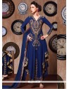 Tiptop Resham Work Blue Anarkali Salwar Suit