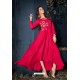 Fuchsia Designer Readymade Rayon Long Kurti