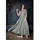 Silver Designer Readymade Rayon Long Kurti