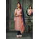 Pink Embroidered Designer Churidar Salwar Suit