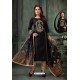 Black Embroidered Designer Churidar Salwar Suit