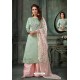 Sea Green Embroidered Designer Palazzo Salwar Suit