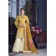Yellow Designer Party Wear Lakhnavi Sharara Salwar Suit