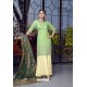 Parrot Green Designer Party Wear Lakhnavi Sharara Salwar Suit