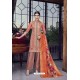 Light Red Designer Party Wear Lakhnavi Sharara Salwar Suit
