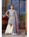 Blue Designer Party Wear Lakhnavi Sharara Salwar Suit