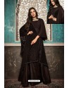 Coffee Embroidered Designer Party Wear Anarkali Suit