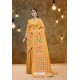 Light Orange Banarasi Art Silk Jacquard Worked Saree