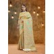 Beige Banarasi Art Silk Jacquard Worked Saree